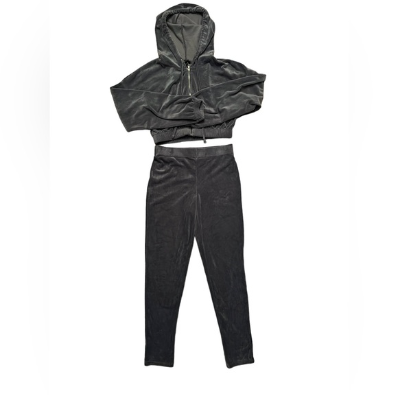 NWOT Two piece sweat outfit set! Cropped hoodie and joggers. M - Picture 1 of 7